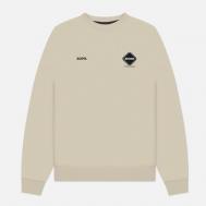 Мужская толстовка  Big Logo Crew Neck Baggy, цвет бежевый, размер S F.C. Real Bristol