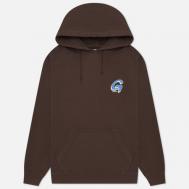 Мужская толстовка  Big-G Logo Hoodie, цвет коричневый, размер L Gramicci