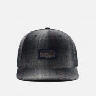 Кепка  Plaid Flat Brim, цвет серый Pendleton