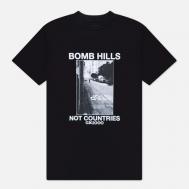 Мужская футболка  Bomb Hills Not Countries, цвет чёрный, размер XL GX1000