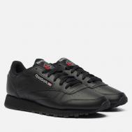 Женские кроссовки  Classic Leather, цвет чёрный, размер 39 EU Reebok