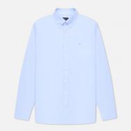 Мужская рубашка  Washed Oxford Slim Fit, цвет голубой, размер S Hackett
