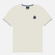 Мужская футболка  Heritage Logo , цвет белый, размер XL Hackett