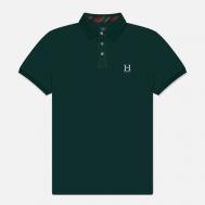 Мужское поло  Heritage Logo , цвет зелёный, размер M Hackett