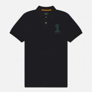 Мужское поло  Heritage Number, цвет синий, размер L Hackett