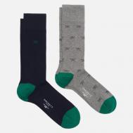 Комплект носков  Icon 2-Pack, цвет комбинированный, размер 40-43 EU Hackett