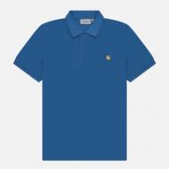 Мужское поло  Chase Pique, цвет голубой, размер XL Carhartt WIP
