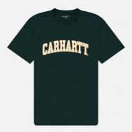 Мужская футболка  University, цвет зелёный, размер S Carhartt WIP