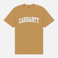 Мужская футболка  University, цвет жёлтый, размер L Carhartt WIP