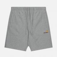 Мужские шорты  American Script Sweat, цвет серый, размер L Carhartt WIP