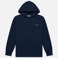 Мужская толстовка  Hooded Script Embroidery, цвет синий, размер L Carhartt WIP