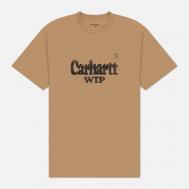 Мужская футболка  Spree Halftone, цвет коричневый, размер M Carhartt WIP