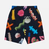 Мужские шорты  Modular All Over Print Crepe, цвет чёрный, размер M Edwin