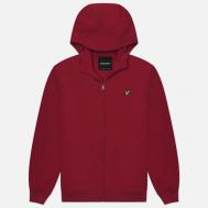 Мужская куртка ветровка  Fleece Back Softshell, цвет бордовый, размер L Lyle & Scott