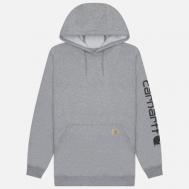 Мужская толстовка  Loose Fit Midweight Logo Sleeve Graphic Hoodie, цвет серый, размер XL CARHARTT