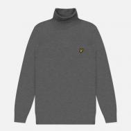 Мужской свитер  Cotton Merino Turtleneck, цвет серый, размер XXL Lyle & Scott