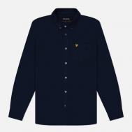 Мужская рубашка  Plain Flannel, цвет синий, размер S Lyle & Scott