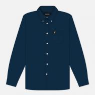 Мужская рубашка  Plain Oxford, цвет синий, размер S Lyle & Scott