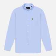 Мужская рубашка  Plain Oxford, цвет голубой, размер XL Lyle & Scott