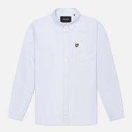 Мужская рубашка  Stripe Oxford Regular, цвет голубой, размер XXL Lyle & Scott