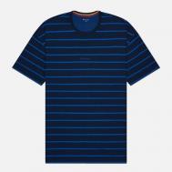 Мужская футболка  Relax Logo Stripe, цвет синий, размер M Paul Smith