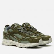 Кроссовки  The Re-Run Washed Canvas, цвет оливковый, размер 46 EU Mercer