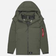 Мужской пуховик  Puffer Parka, цвет серый, размер L Alpha Industries