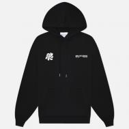 Мужская толстовка  Abstract Hoodie, цвет чёрный, размер S MKI MIYUKI ZOKU