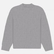 Мужской свитер  Chunky Rib Knit Crew Neck, цвет серый, размер L MKI MIYUKI ZOKU