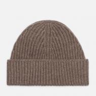 Шапка  Cashmere Ribbed Tag, цвет коричневый MKI MIYUKI ZOKU