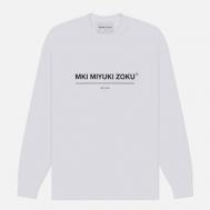 Мужской лонгслив  Linear, цвет белый, размер M MKI MIYUKI ZOKU