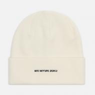 Шапка  Merino Logo Embroidered, цвет белый MKI MIYUKI ZOKU