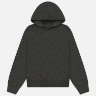 Мужской свитер  Mohair Blend Knit Hoodie, цвет коричневый, размер S MKI MIYUKI ZOKU