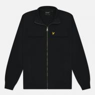Мужская куртка ветровка  Hybrid Zip Track, цвет чёрный, размер XXL Lyle & Scott