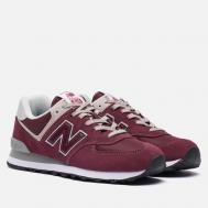 Кроссовки  ML574EVM, цвет бордовый, размер 39.5 EU New Balance