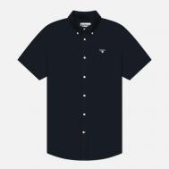 Мужская рубашка  Oxford Tailored Short Sleeved, цвет синий, размер XXL Barbour