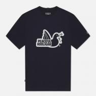 Мужская футболка  Outline Dove, цвет синий, размер XXL Peaceful Hooligan
