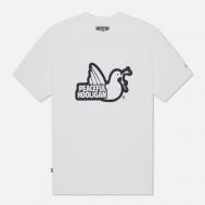 Мужская футболка  Outline Dove, цвет белый, размер XXXXL Peaceful Hooligan