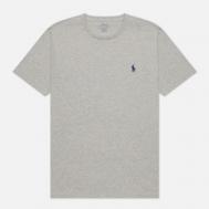Мужская футболка  Custom Fit Crew Neck 26/1 Jersey, цвет серый, размер L Polo Ralph Lauren