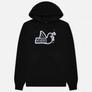 Мужская толстовка  Outline Dove Hoodie, цвет чёрный, размер XXXXL Peaceful Hooligan