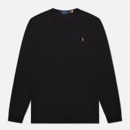 Мужской лонгслив  Custom Slim Fit Interlock, цвет чёрный, размер M Polo Ralph Lauren