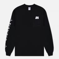 Мужской лонгслив  Lord Nermal Pocket, цвет чёрный, размер L RIPNDIP