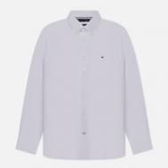 Мужская рубашка  Core Flex Dobby Slim Fit, цвет белый, размер L Tommy Hilfiger