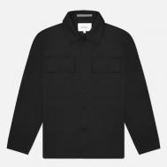 Мужская рубашка  Hjalmer Solotex Twill Overshirt, цвет чёрный, размер XL NORSE PROJECTS