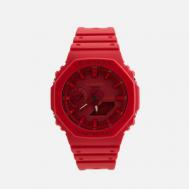 Наручные часы  G-SHOCK GA-2100-4A Octagon Series, цвет красный Casio