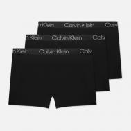 Комплект мужских трусов  3-Pack Boxer Brief Modern Structure, цвет чёрный, размер S Calvin Klein Underwear