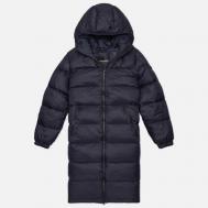 Женский пуховик  Box Logo Hooded Long, цвет чёрный, размер S Napapijri