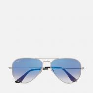 Солнцезащитные очки  Aviator, цвет серебряный, размер 62mm Ray-Ban
