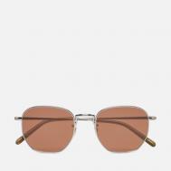 Солнцезащитные очки  Kierney Sun, цвет серебряный, размер 51mm Oliver Peoples