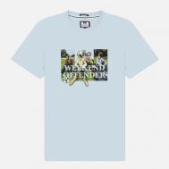 Мужская футболка  Hymns, цвет голубой, размер XL WEEKEND OFFENDER